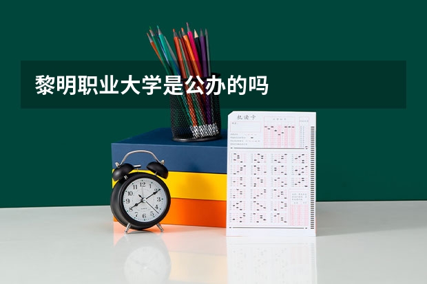 黎明职业大学是公办的吗