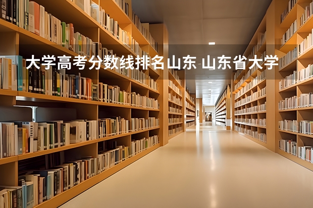 大学高考分数线排名山东 山东省大学排名及录取分数线