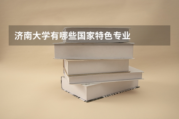 济南大学有哪些国家特色专业