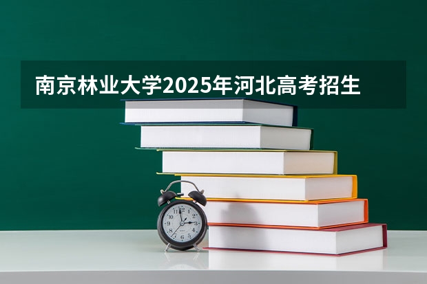 南京林业大学2025年河北高考招生计划预测
