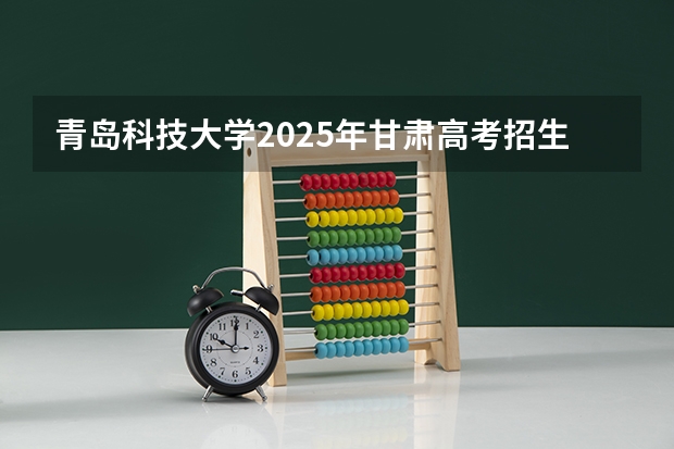 青岛科技大学2025年甘肃高考招生计划预测