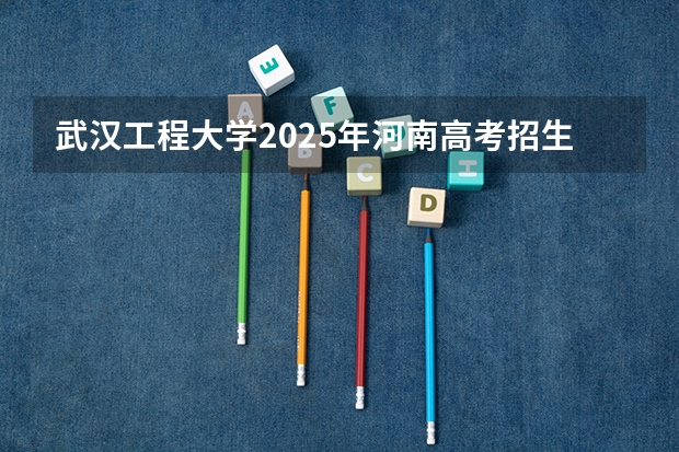 武汉工程大学2025年河南高考招生计划预测