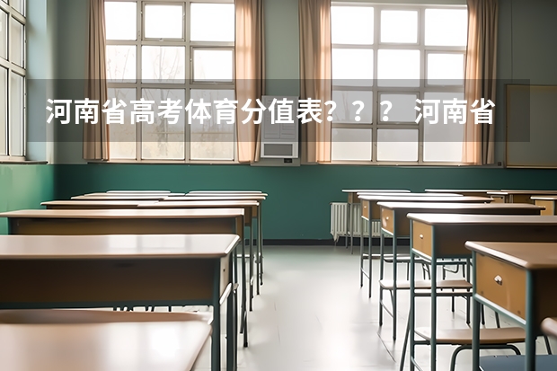 河南省高考体育分值表??? 河南省减少和规范高考加分项目及分值的实施方案