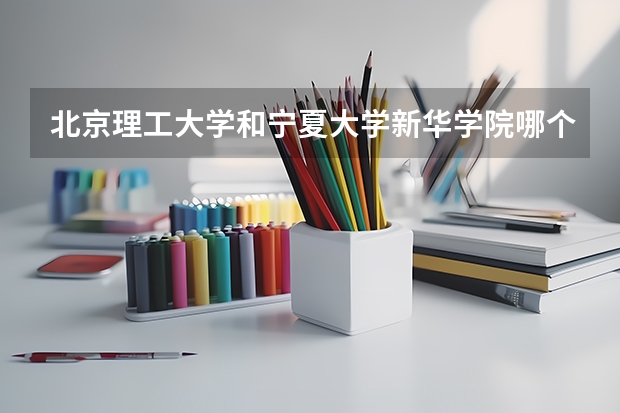 北京理工大学和宁夏大学新华学院哪个好