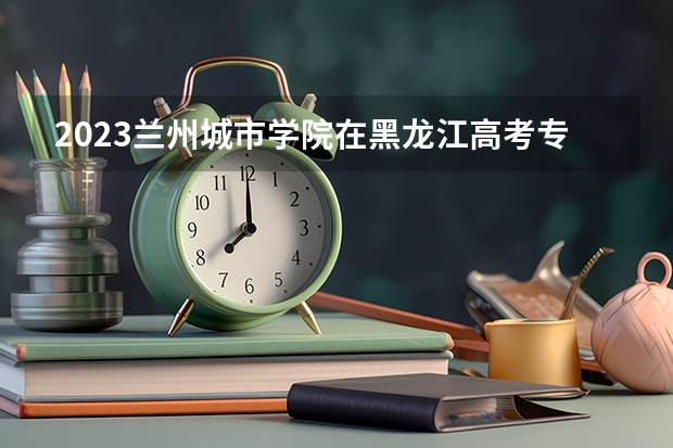 2023兰州城市学院在黑龙江高考专业招生计划人数