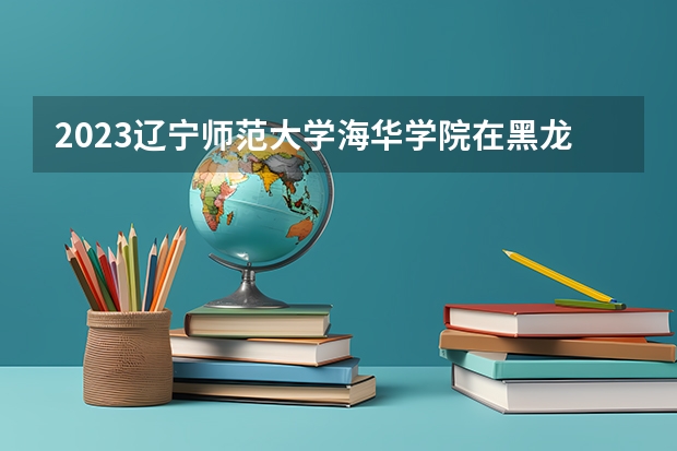 2023辽宁师范大学海华学院在黑龙江高考专业招生计划人数