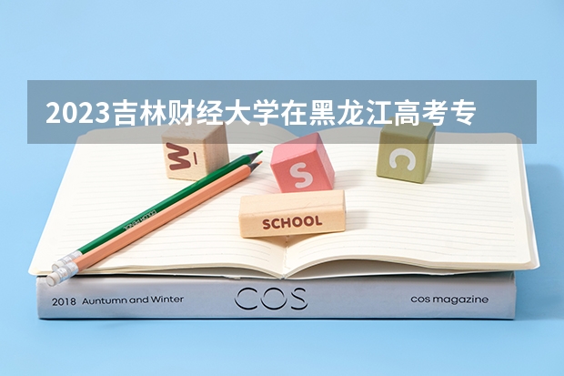 2023吉林财经大学在黑龙江高考专业招生计划人数