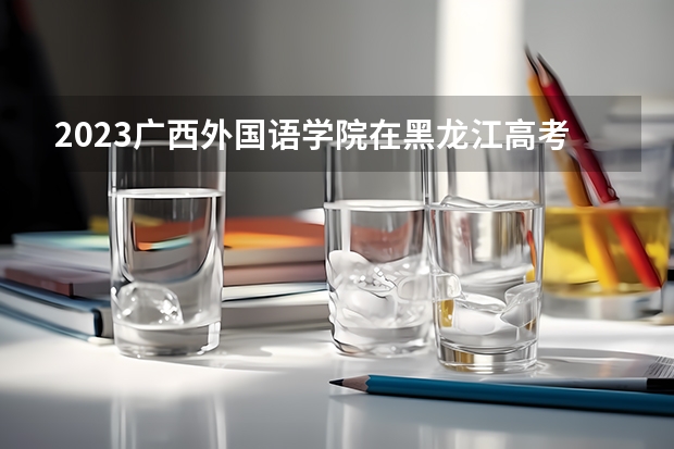2023广西外国语学院在黑龙江高考专业招生计划人数