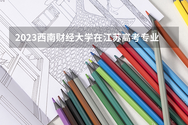 2023西南财经大学在江苏高考专业招生计划人数