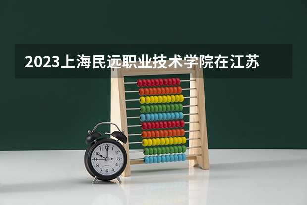 2023上海民远职业技术学院在江苏高考专业招生计划人数