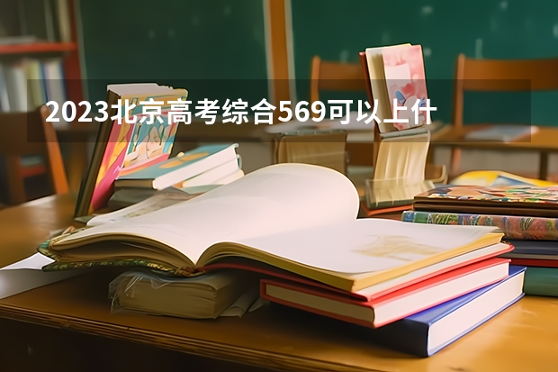 2023北京高考综合569可以上什么大学