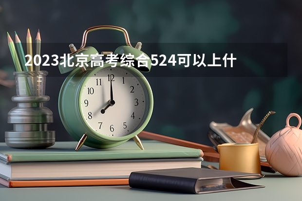 2023北京高考综合524可以上什么大学