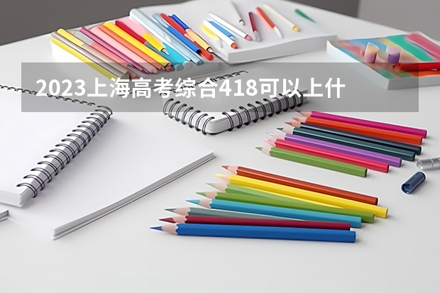 2023上海高考综合418可以上什么大学