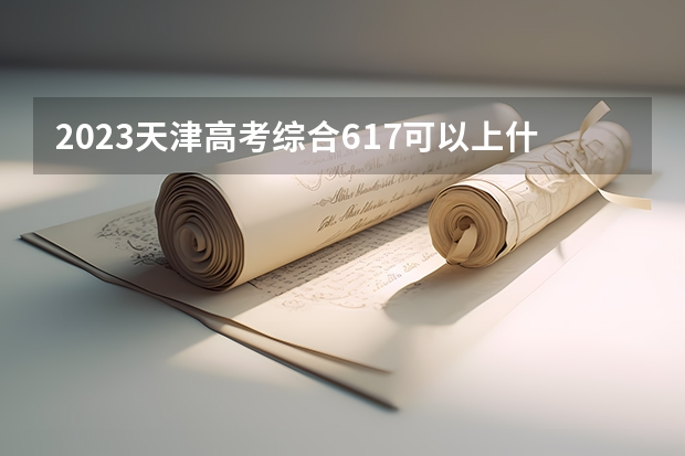 2023天津高考综合617可以上什么大学