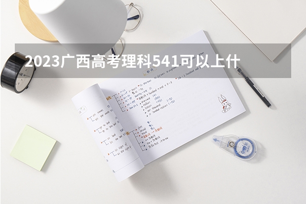 2023广西高考理科541可以上什么大学