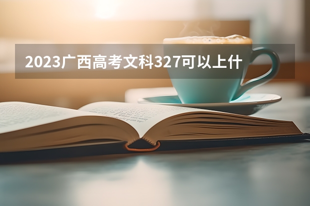 2023广西高考文科327可以上什么大学