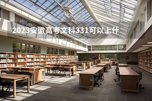 2023安徽高考文科331可以上什么大学