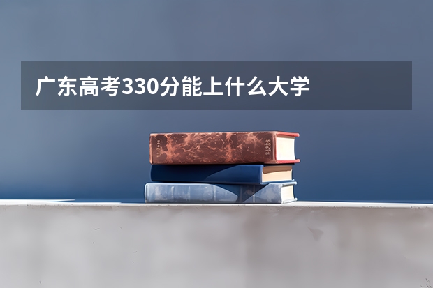 广东高考330分能上什么大学