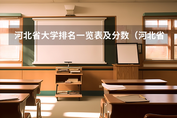 河北省大学排名一览表及分数（河北省2023高考分数线）