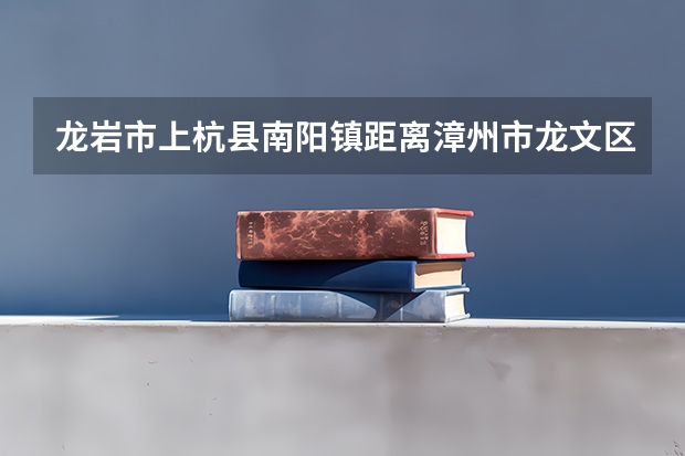 龙岩市上杭县南阳镇距离漳州市龙文区多少公里