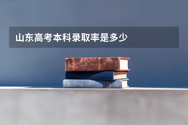 山东高考本科录取率是多少