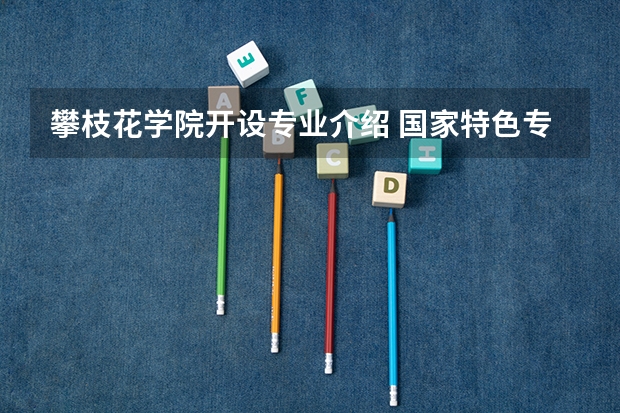 攀枝花学院开设专业介绍 国家特色专业有哪些