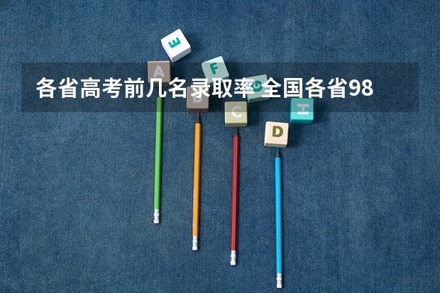 各省高考前几名录取率 全国各省985、211录取率