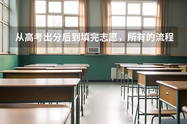 从高考出分后到填完志愿，所有的流程是怎样的？ 六个平行志愿录取流程图解