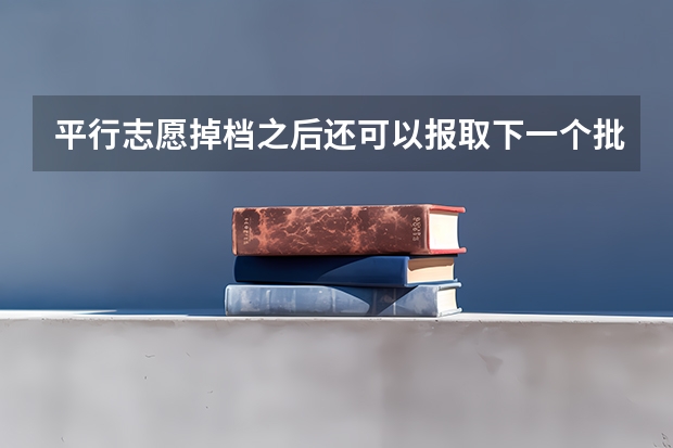 平行志愿掉档之后还可以报取下一个批次的学校吗？