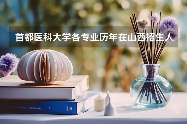 首都医科大学各专业历年在山西招生人数