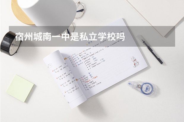 宿州城南一中是私立学校吗