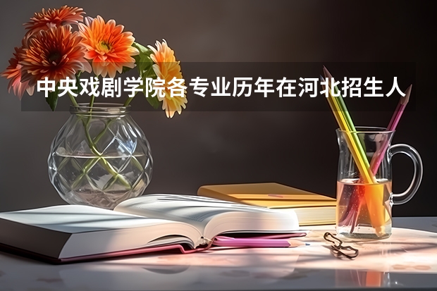 中央戏剧学院各专业历年在河北招生人数