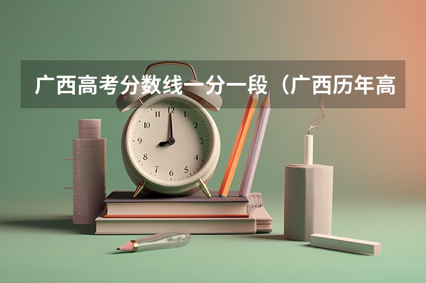 广西高考分数线一分一段（广西历年高考录取分数线）
