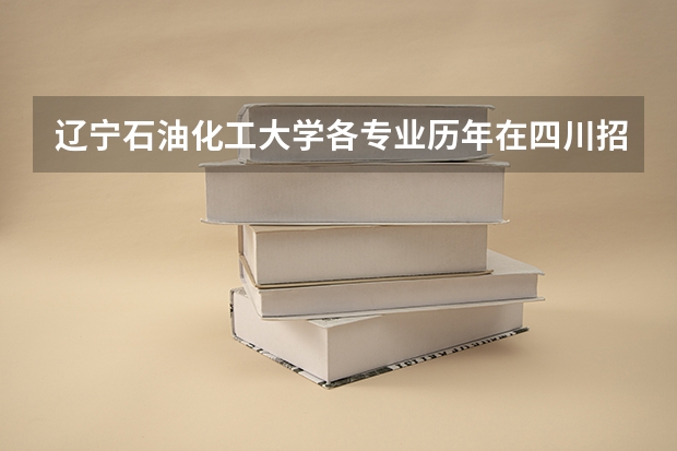 辽宁石油化工大学各专业历年在四川招生人数