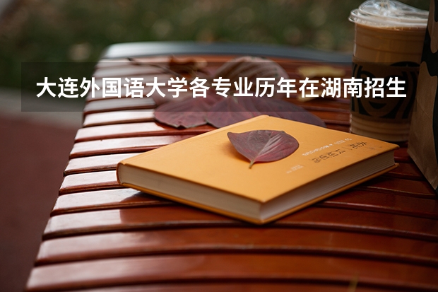 大连外国语大学各专业历年在湖南招生人数