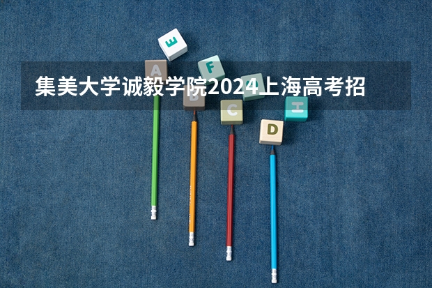集美大学诚毅学院2024上海高考招生计划详解