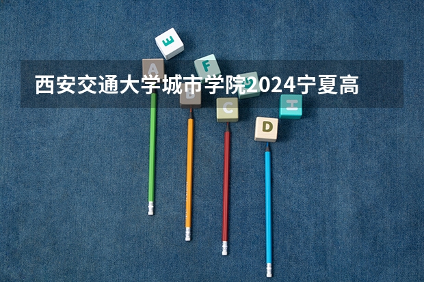 西安交通大学城市学院2024宁夏高考招生计划详解
