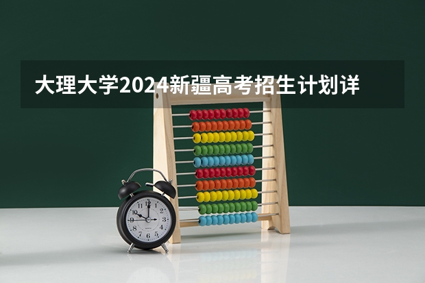 大理大学2024新疆高考招生计划详解