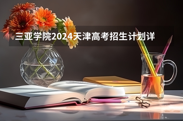 三亚学院2024天津高考招生计划详解